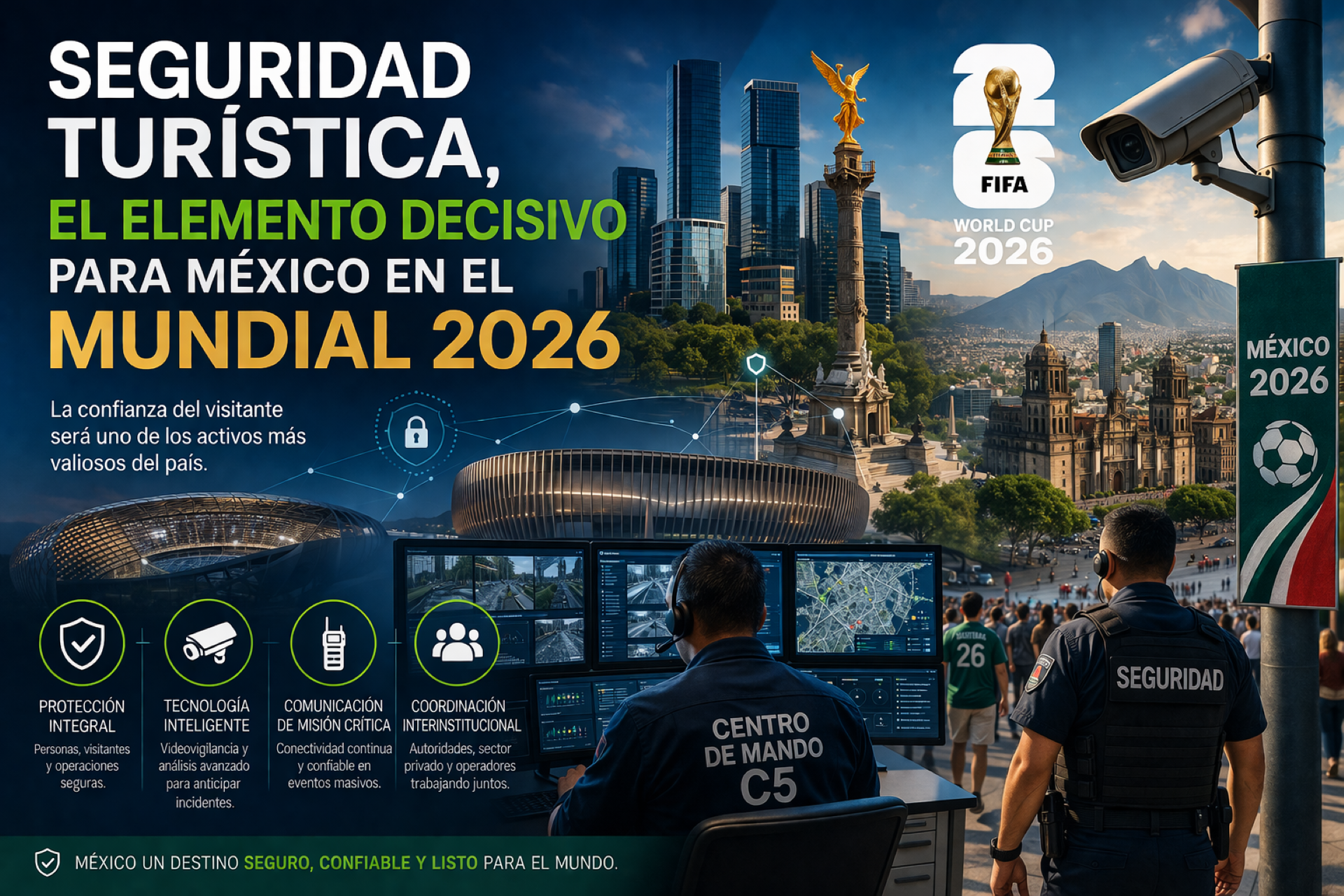 México afina infraestructura, seguridad y servicios rumbo al Mundial 2026